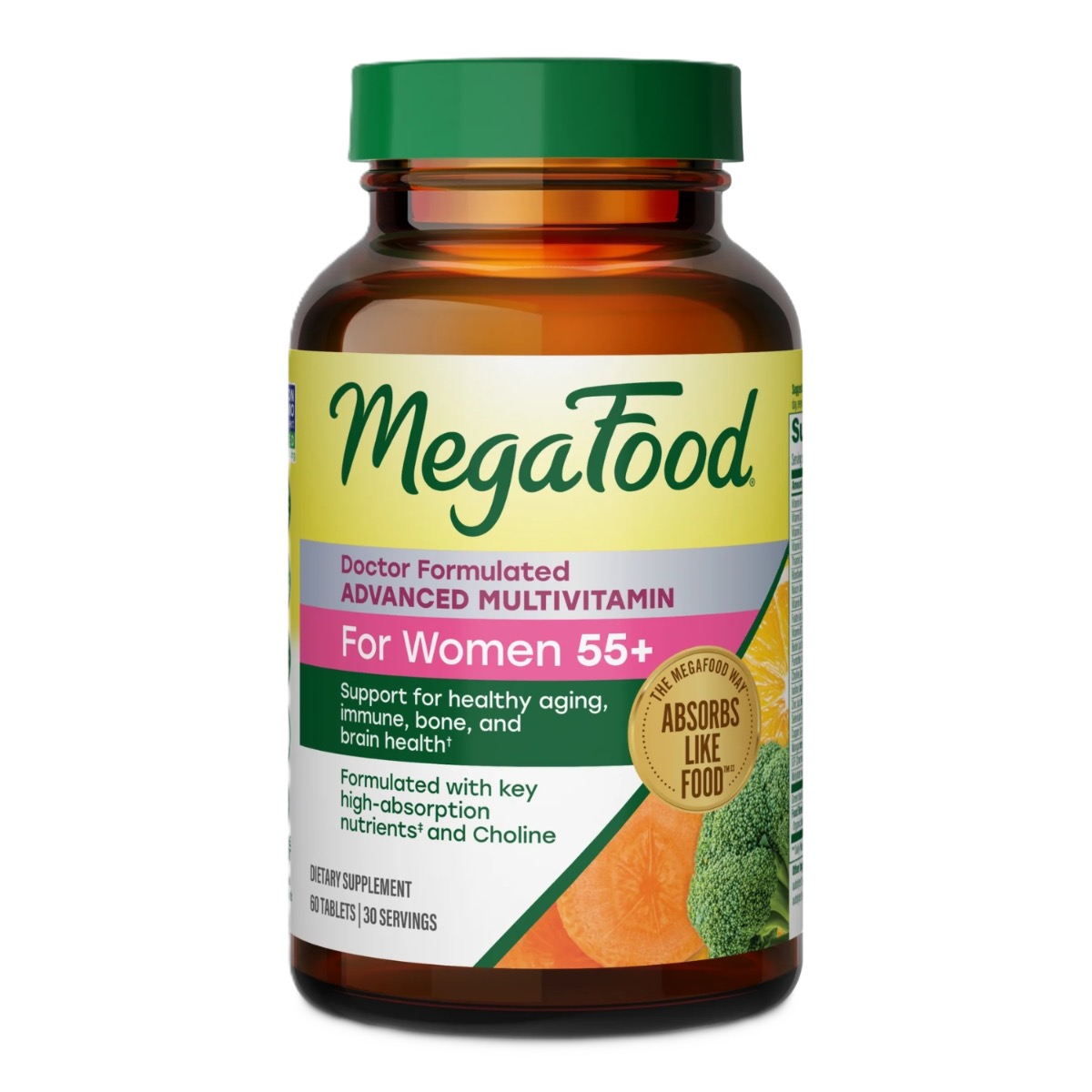 MegaFood Women's 55+ Advanced Multivitamin 60 tablets