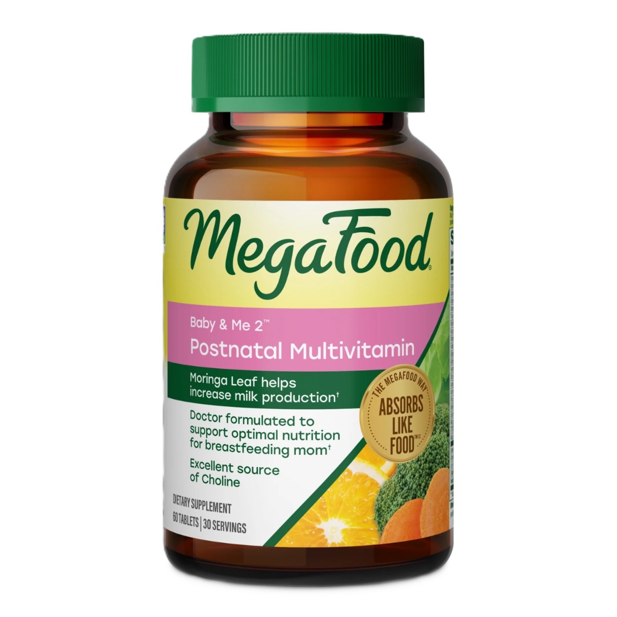 MegaFood Baby & Me 2 Postnatal Multi 60 tablets