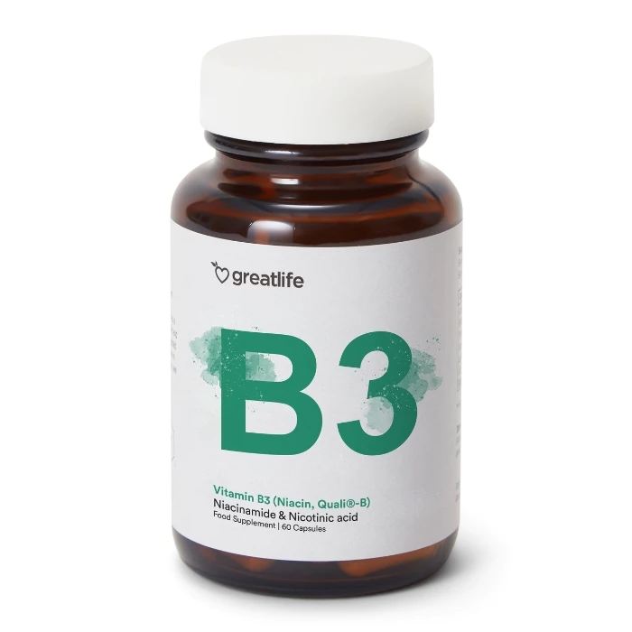 Greatlife Vitamin B3 (Niacin, Quali-B) - Energy Support | Greatlife.eu