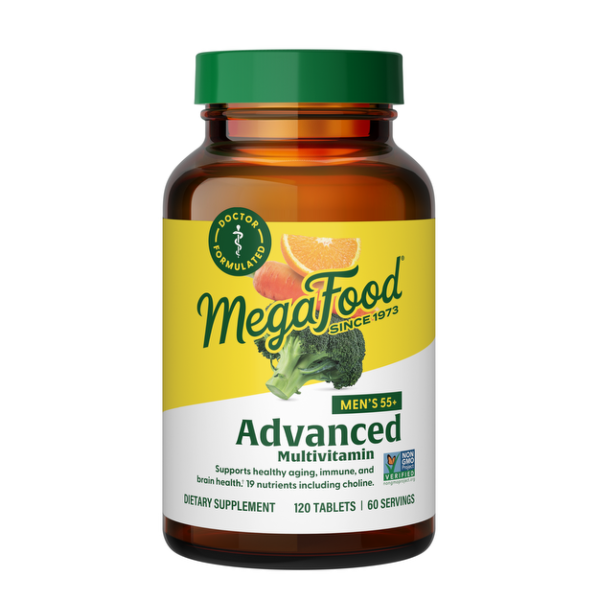 MegaFood Men's 55+ Advanced Multivitamin 120 tablets